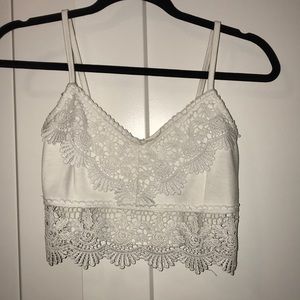 White lace top